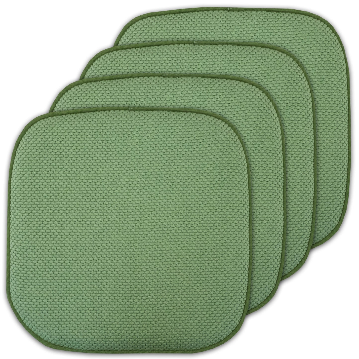 Coussins de siège carrés antidérapants en mousse à mémoire de forme de 16 po (2 ou 4) - 16 x 16