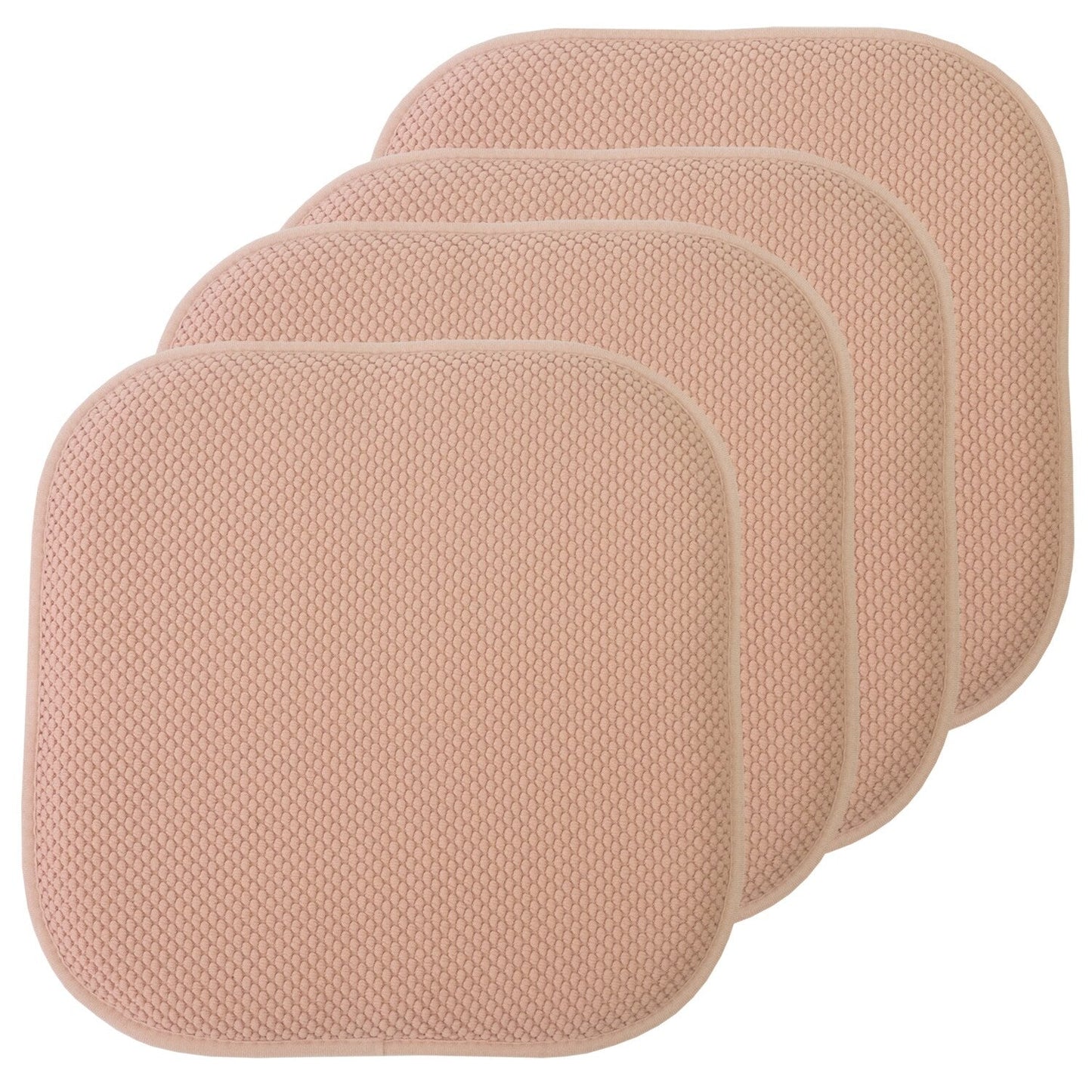 Coussins de siège carrés antidérapants en mousse à mémoire de forme de 16 po (2 ou 4) - 16 x 16