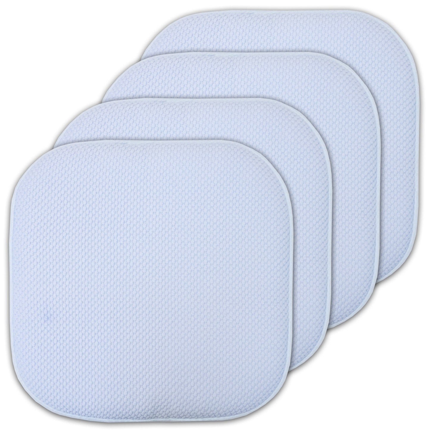 Coussins de siège carrés antidérapants en mousse à mémoire de forme de 16 po (2 ou 4) - 16 x 16