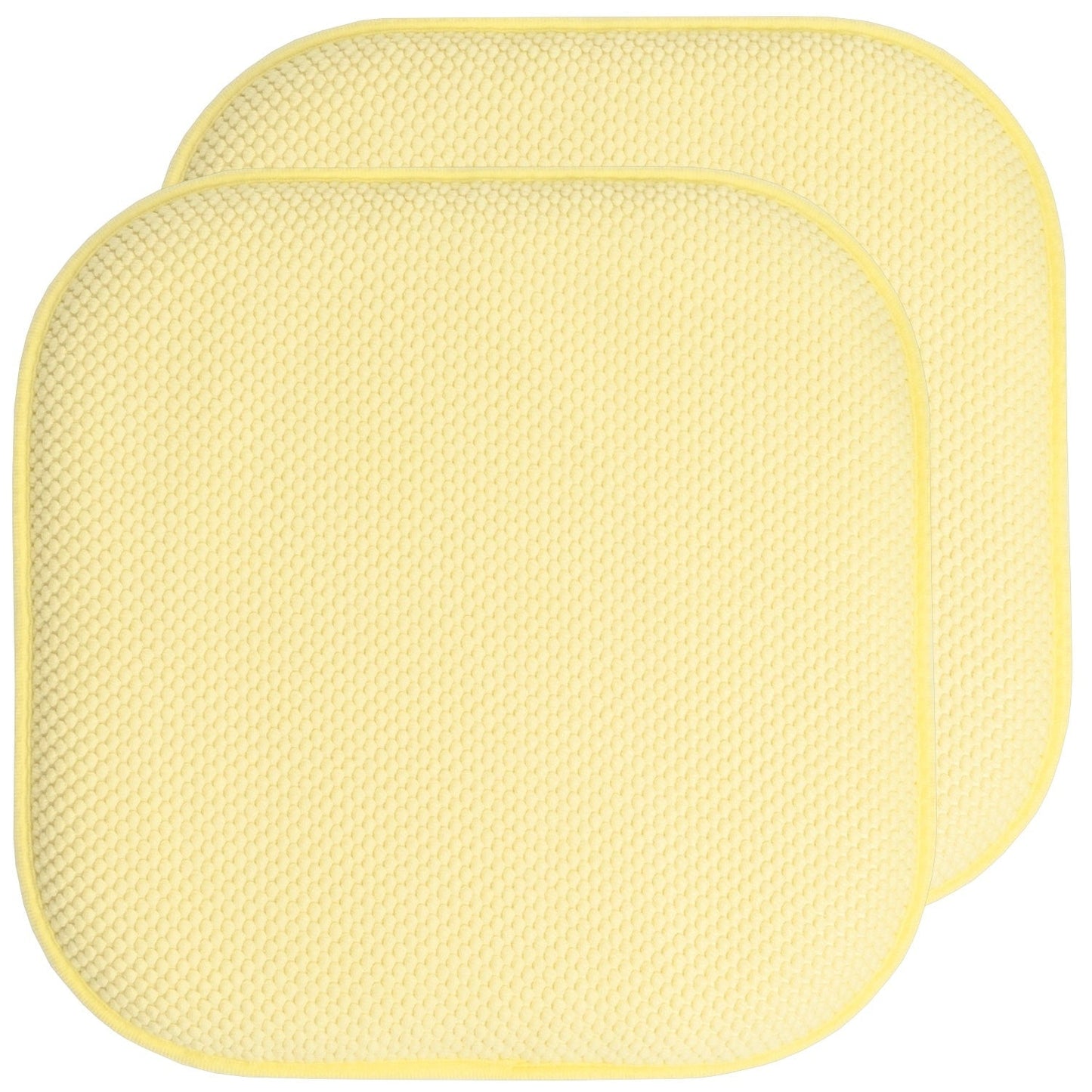 Coussins de siège carrés antidérapants en mousse à mémoire de forme de 16 po (2 ou 4) - 16 x 16