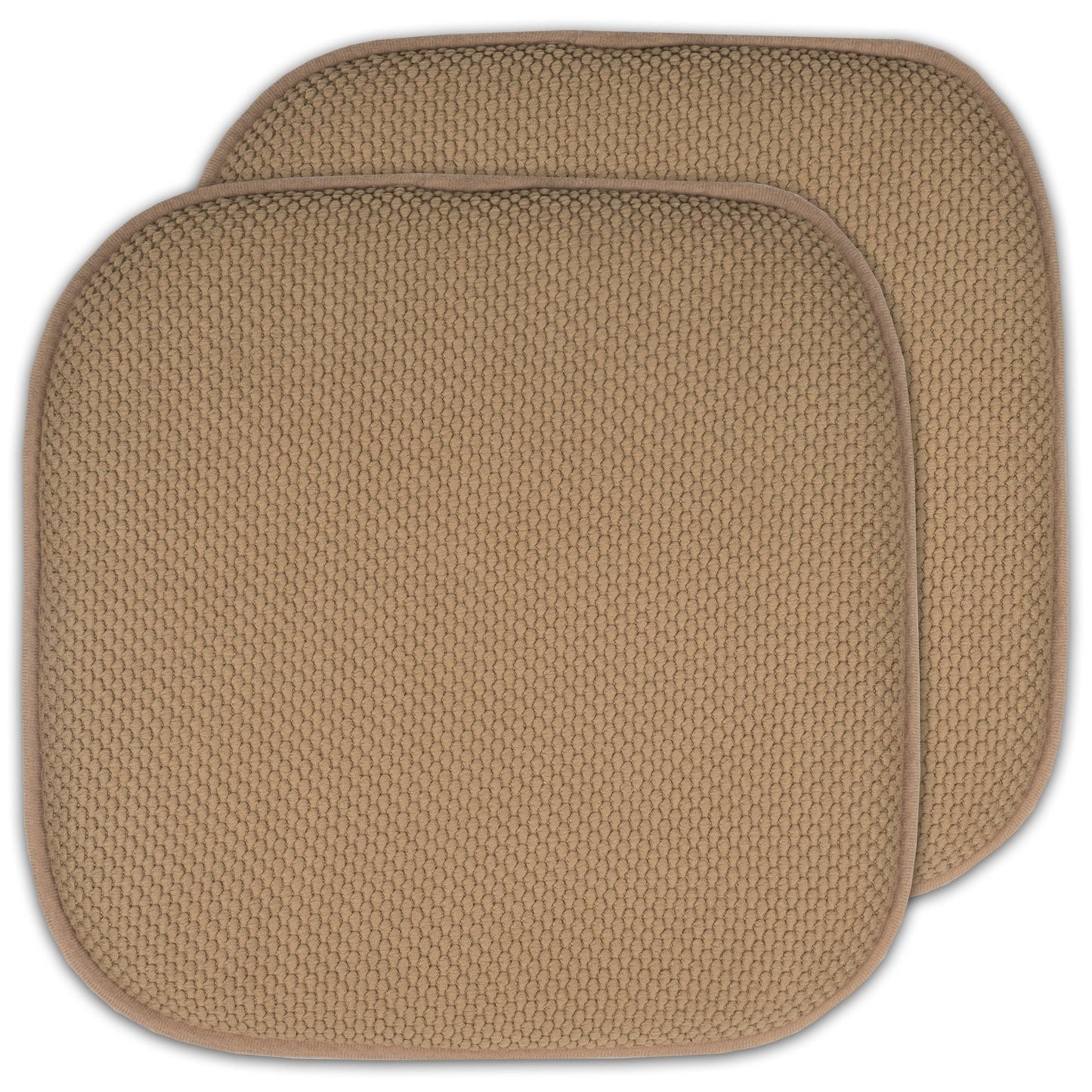 Coussins de siège carrés antidérapants en mousse à mémoire de forme de 16 po (2 ou 4) - 16 x 16