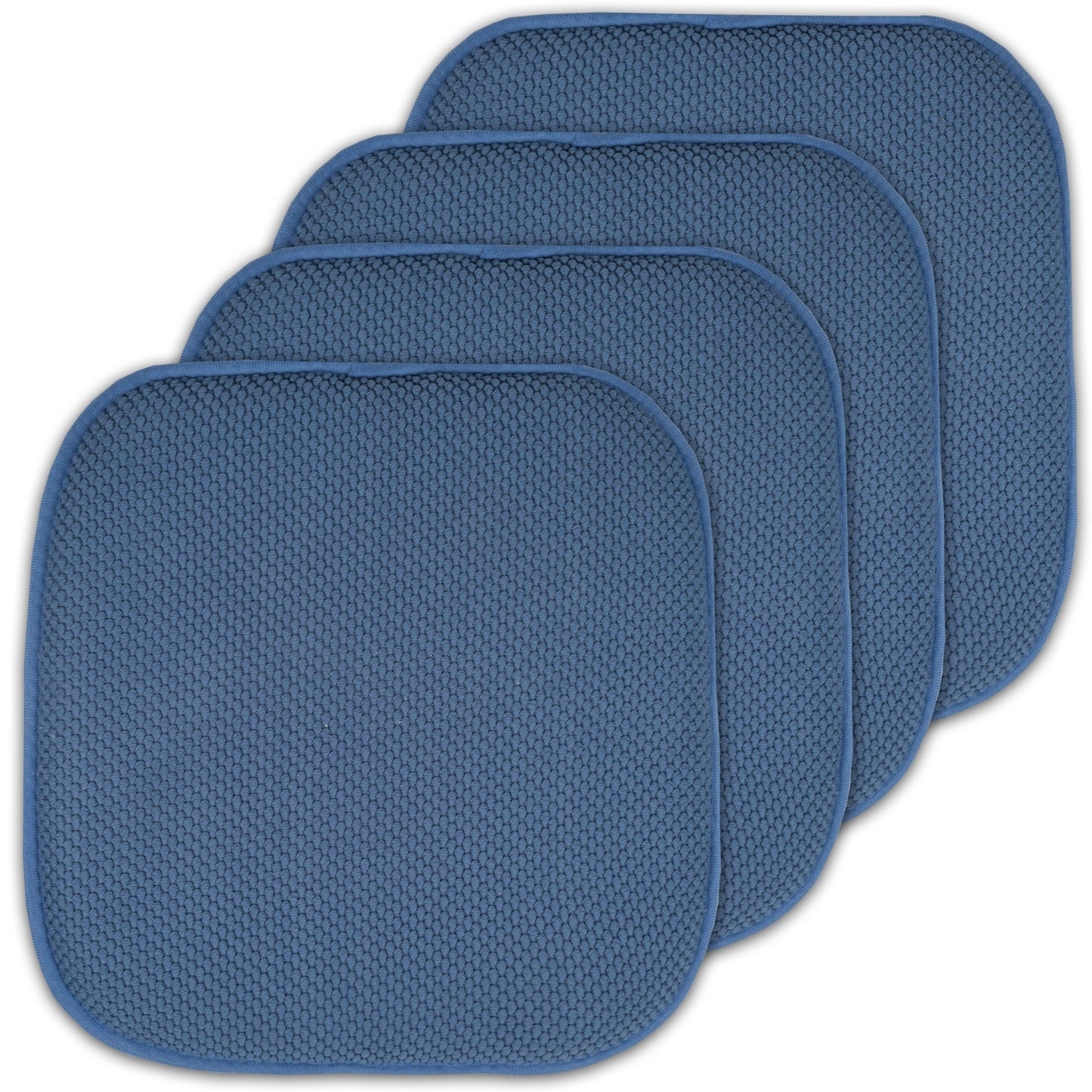 Coussins de siège carrés antidérapants en mousse à mémoire de forme de 16 po (2 ou 4) - 16 x 16