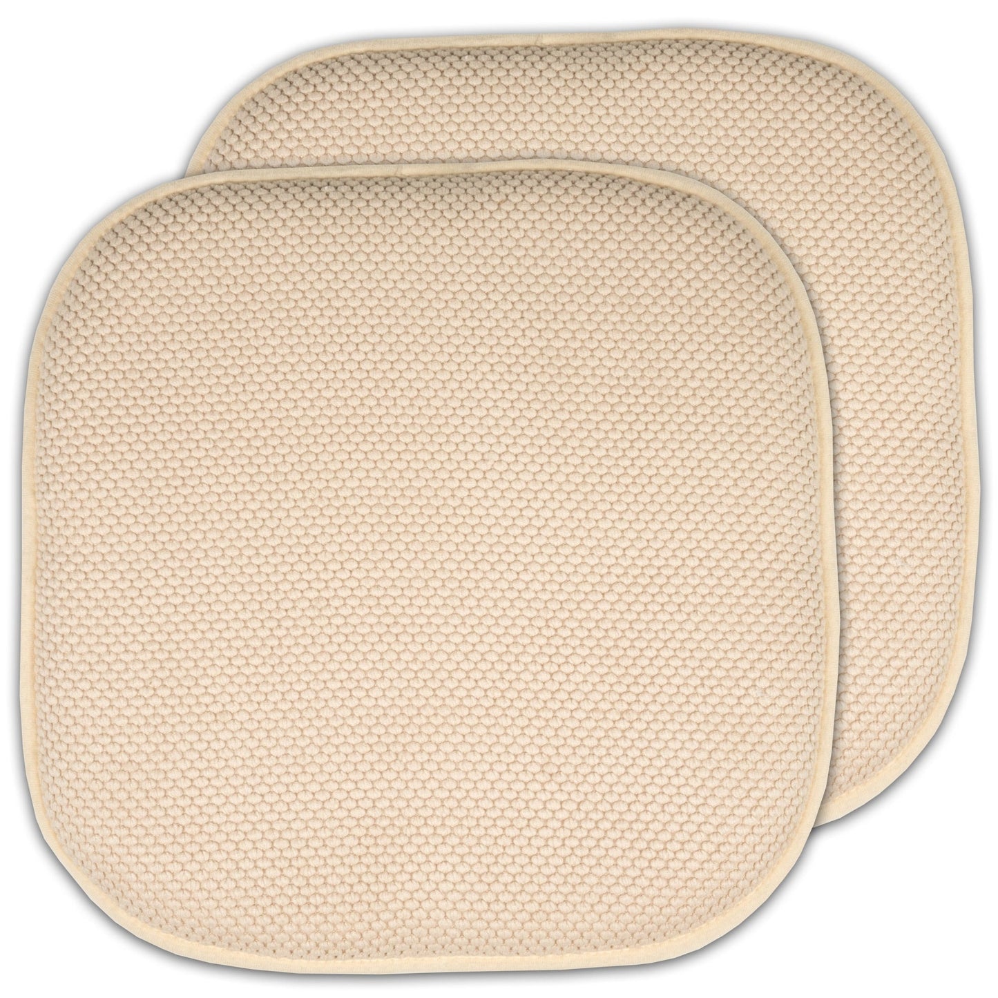 Coussins de siège carrés antidérapants en mousse à mémoire de forme de 16 po (2 ou 4) - 16 x 16