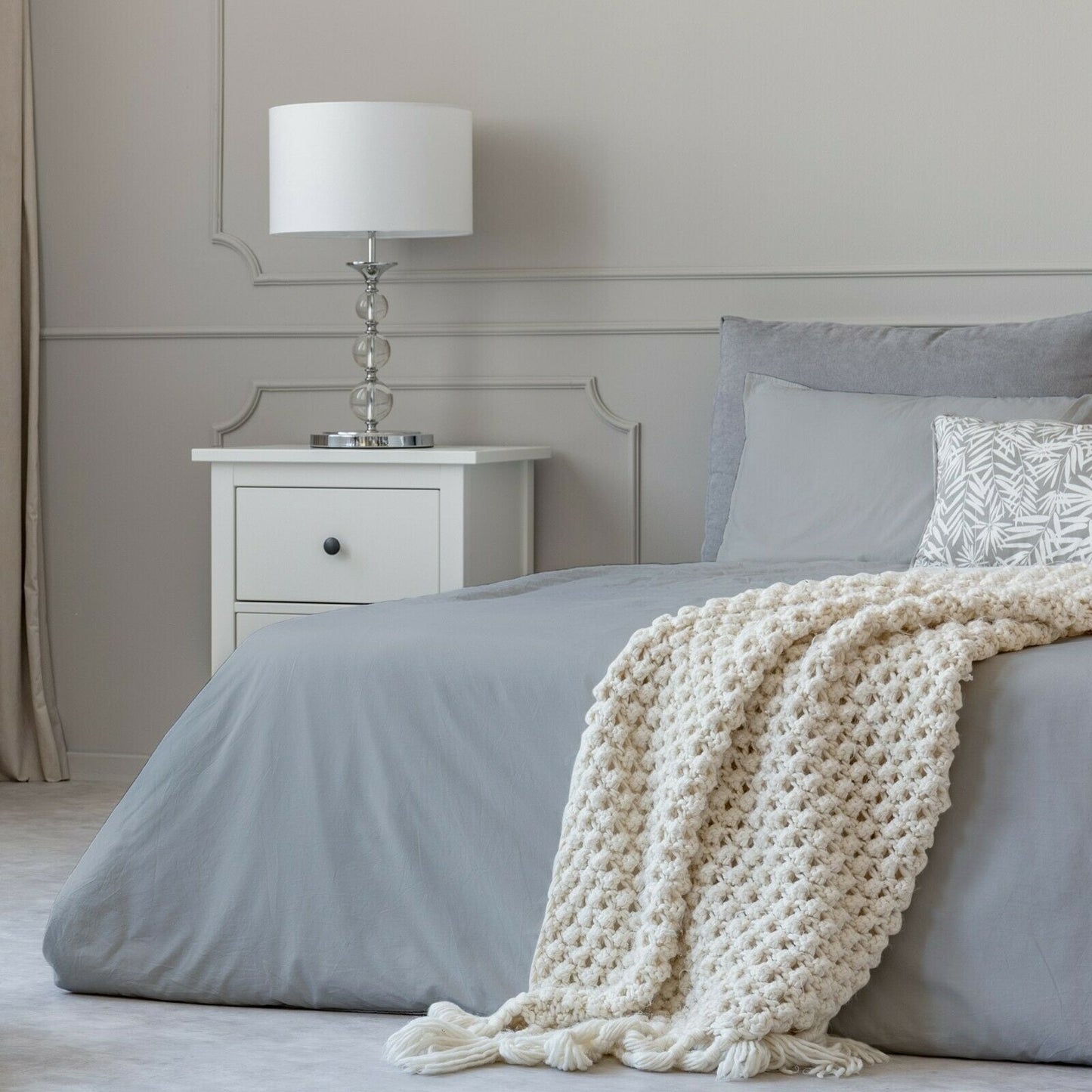 Parure de lit en coton 1800 fils, taies d'oreiller, poche profonde, toutes tailles