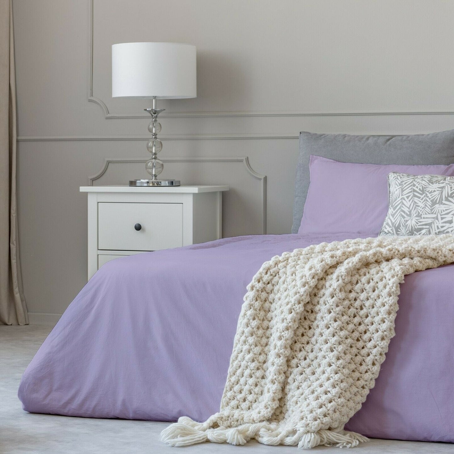Parure de lit en coton 1800 fils, taies d'oreiller, poche profonde, toutes tailles