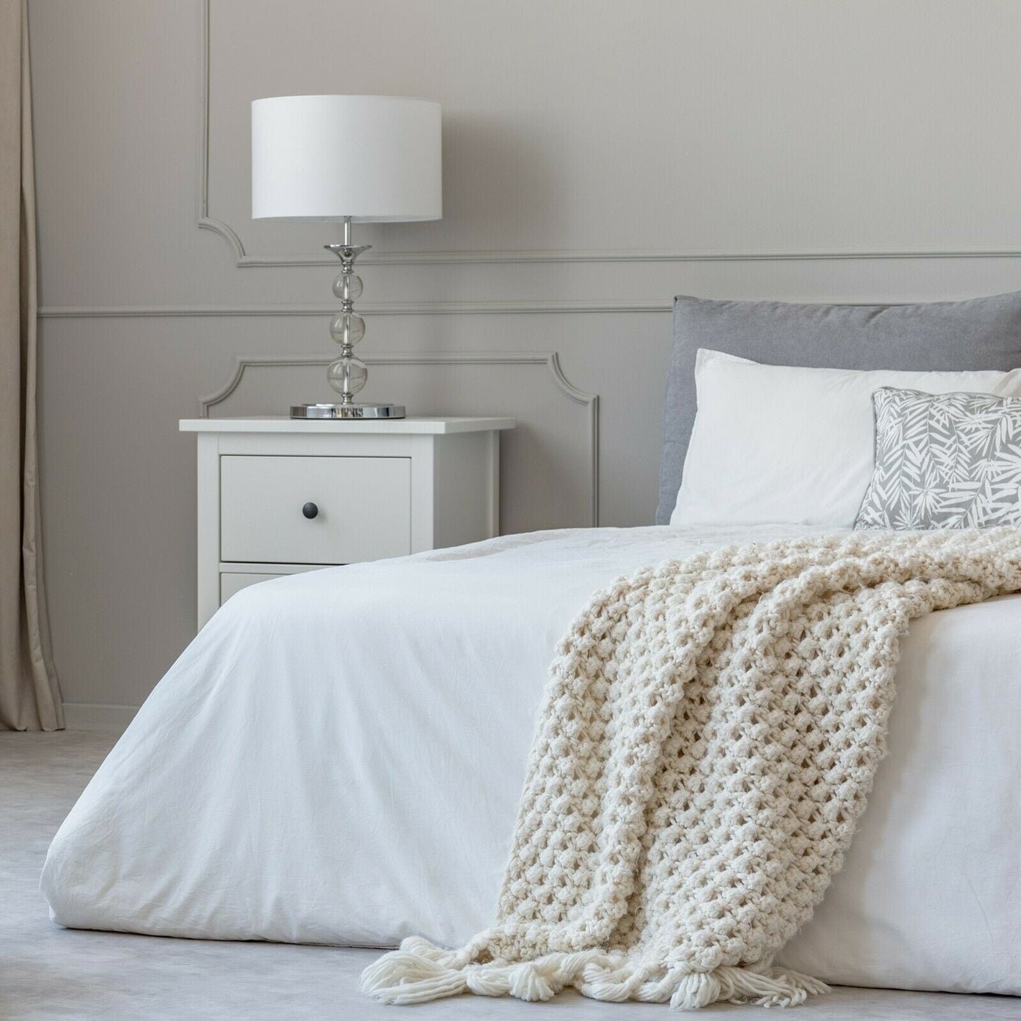 Parure de lit en coton 1800 fils, taies d'oreiller, poche profonde, toutes tailles