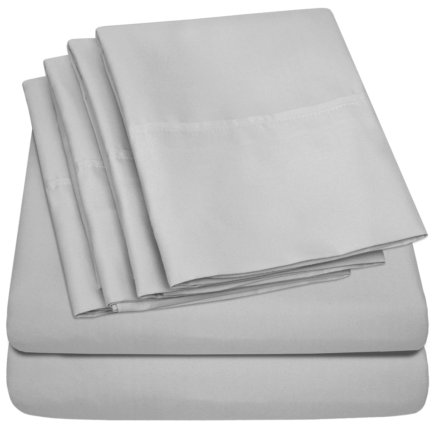 Ensemble de draps extra profonds à 24 poches, 6 pièces, série 1500