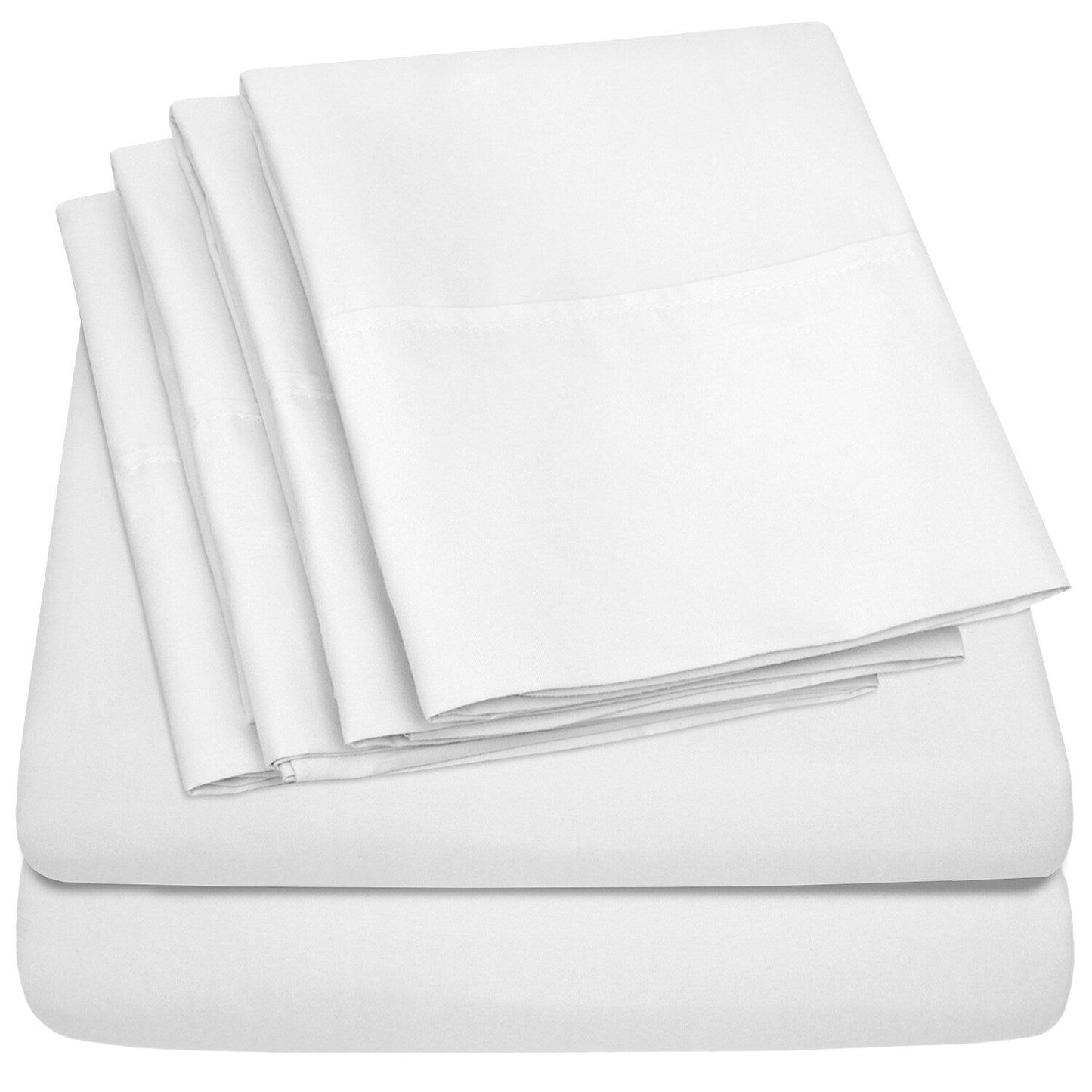 Ensemble de draps extra profonds à 24 poches, 6 pièces, série 1500