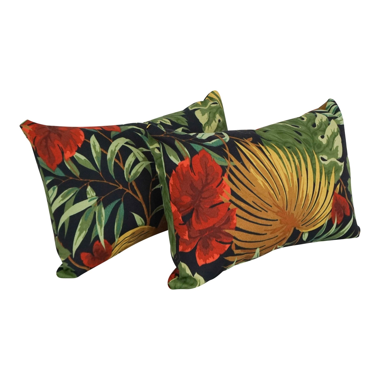 Coussins d'extérieur 19 x 11 pouces (lot de 2, motifs variés) - 19 x 11