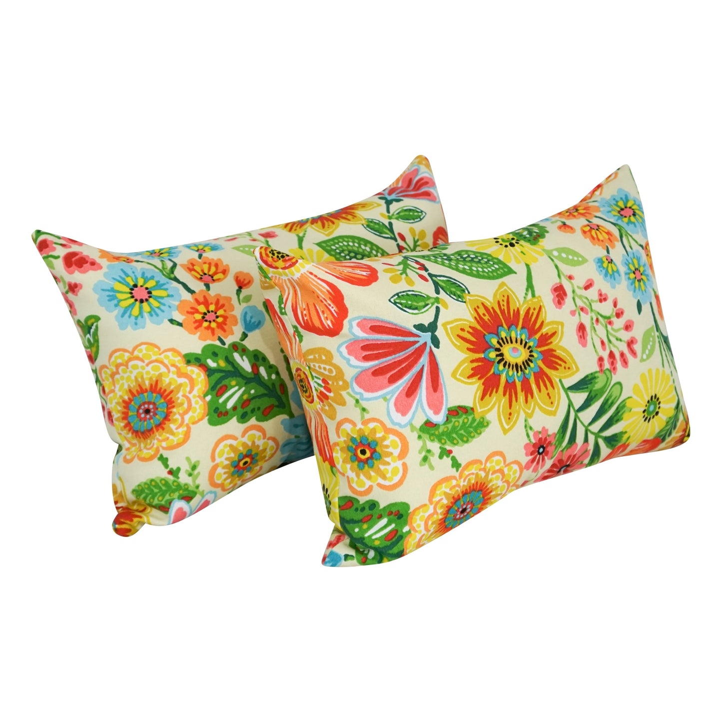 Coussins d'extérieur 19 x 11 pouces (lot de 2, motifs variés) - 19 x 11