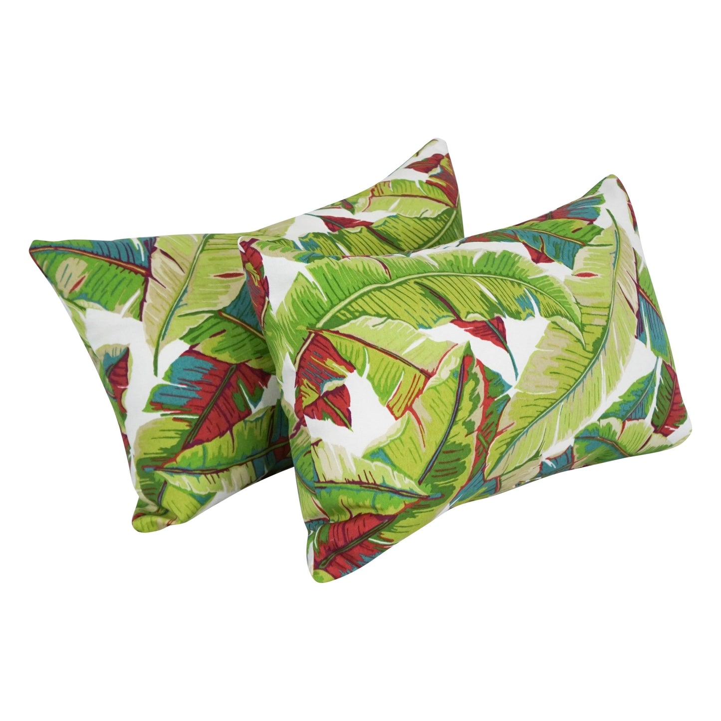 Coussins d'extérieur 19 x 11 pouces (lot de 2, motifs variés) - 19 x 11