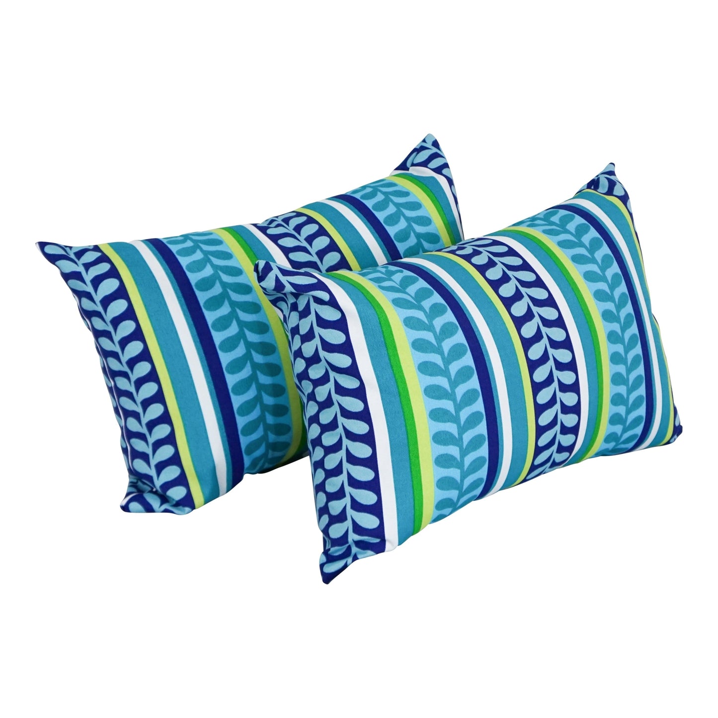 Coussins d'extérieur 19 x 11 pouces (lot de 2, motifs variés) - 19 x 11