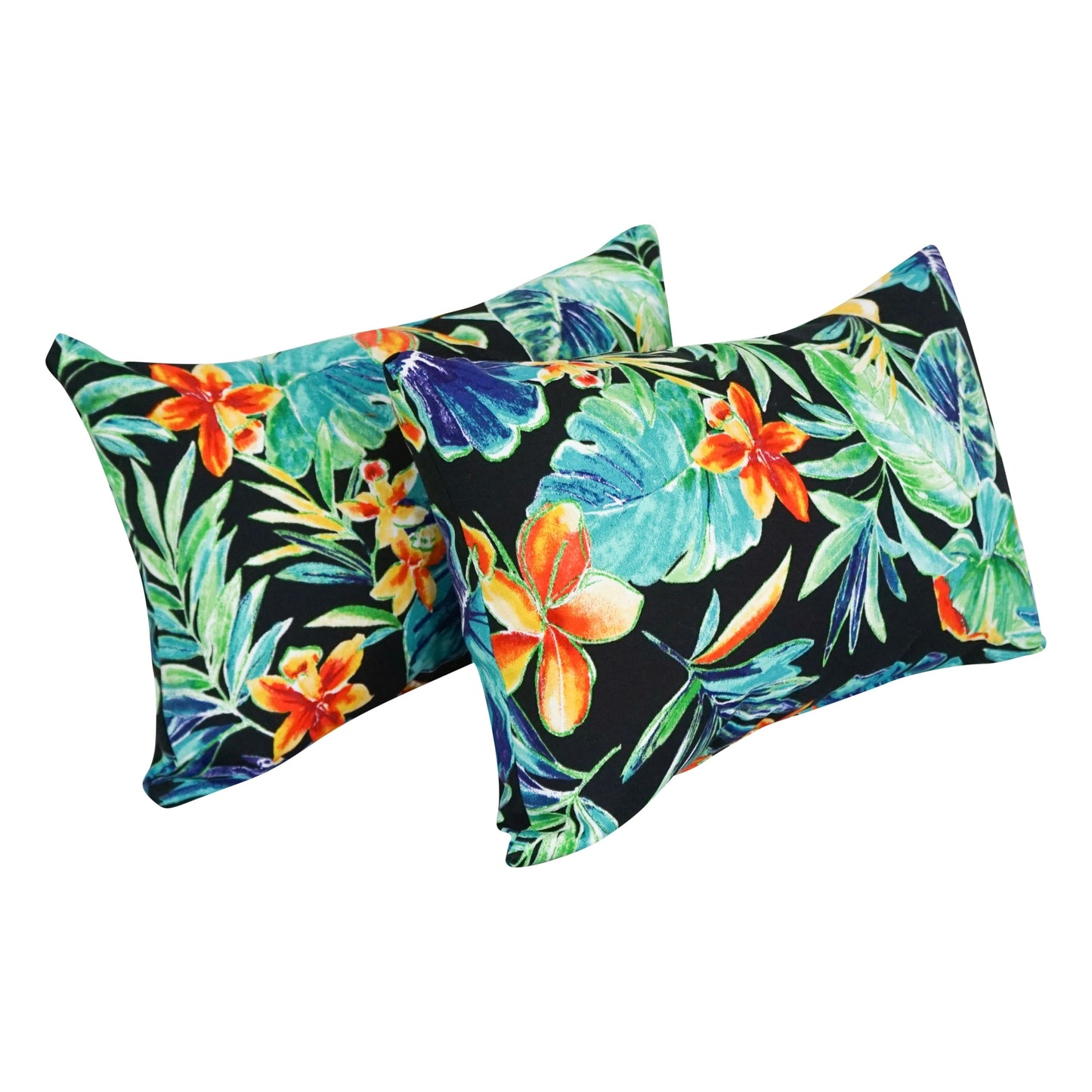 Coussins d'extérieur 19 x 11 pouces (lot de 2, motifs variés) - 19 x 11