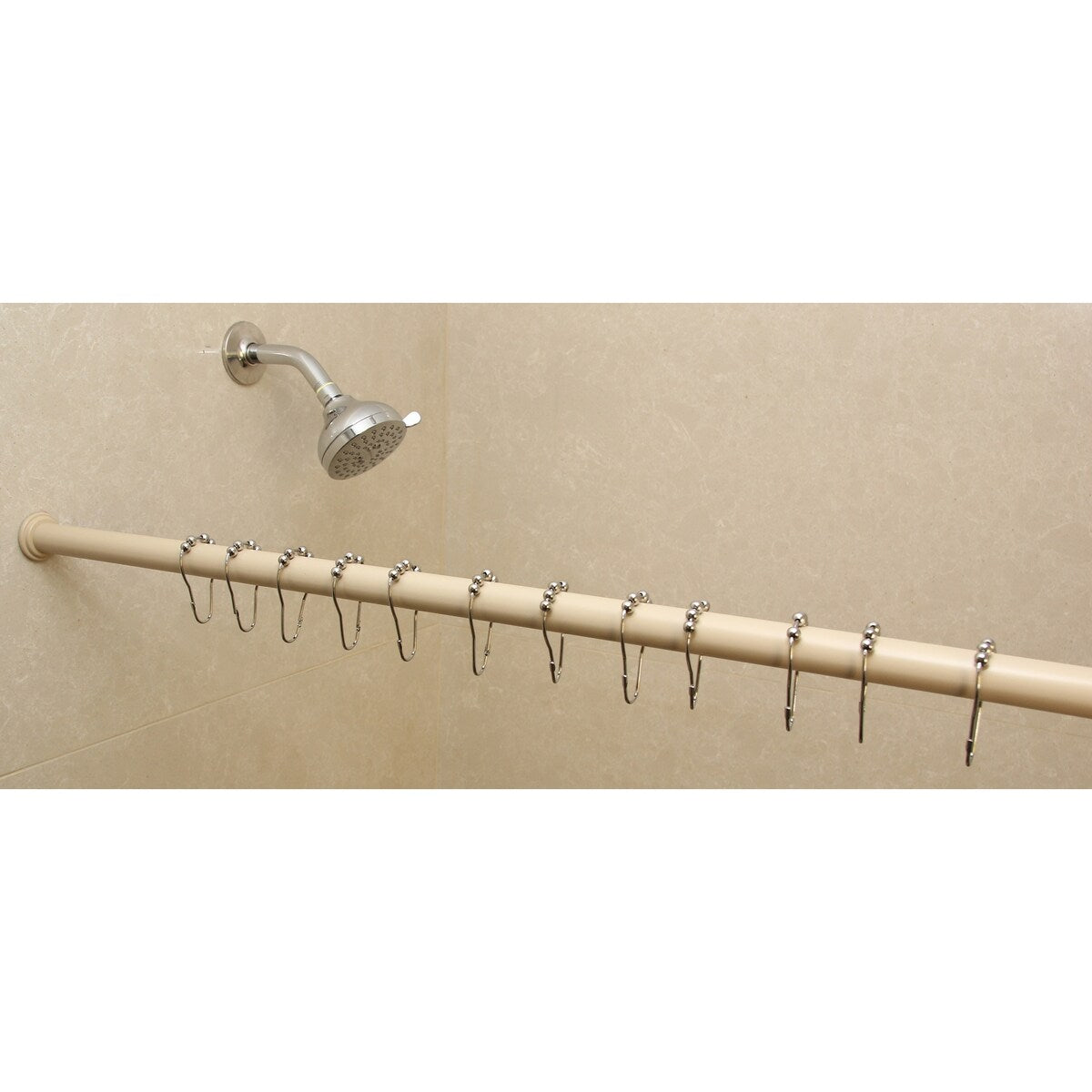 Tringle à rideau de douche ou de fenêtre réglable de 1 pouce montée sur tension
