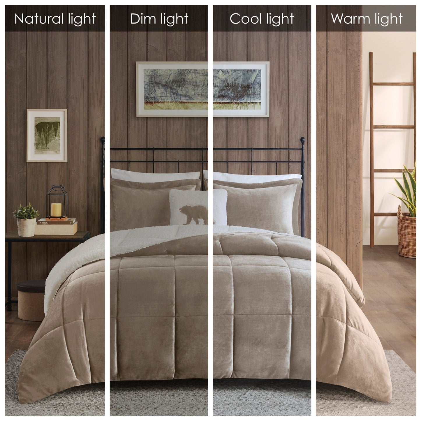Parure de couette Woolrich Alton en duvet synthétique et sherpa
