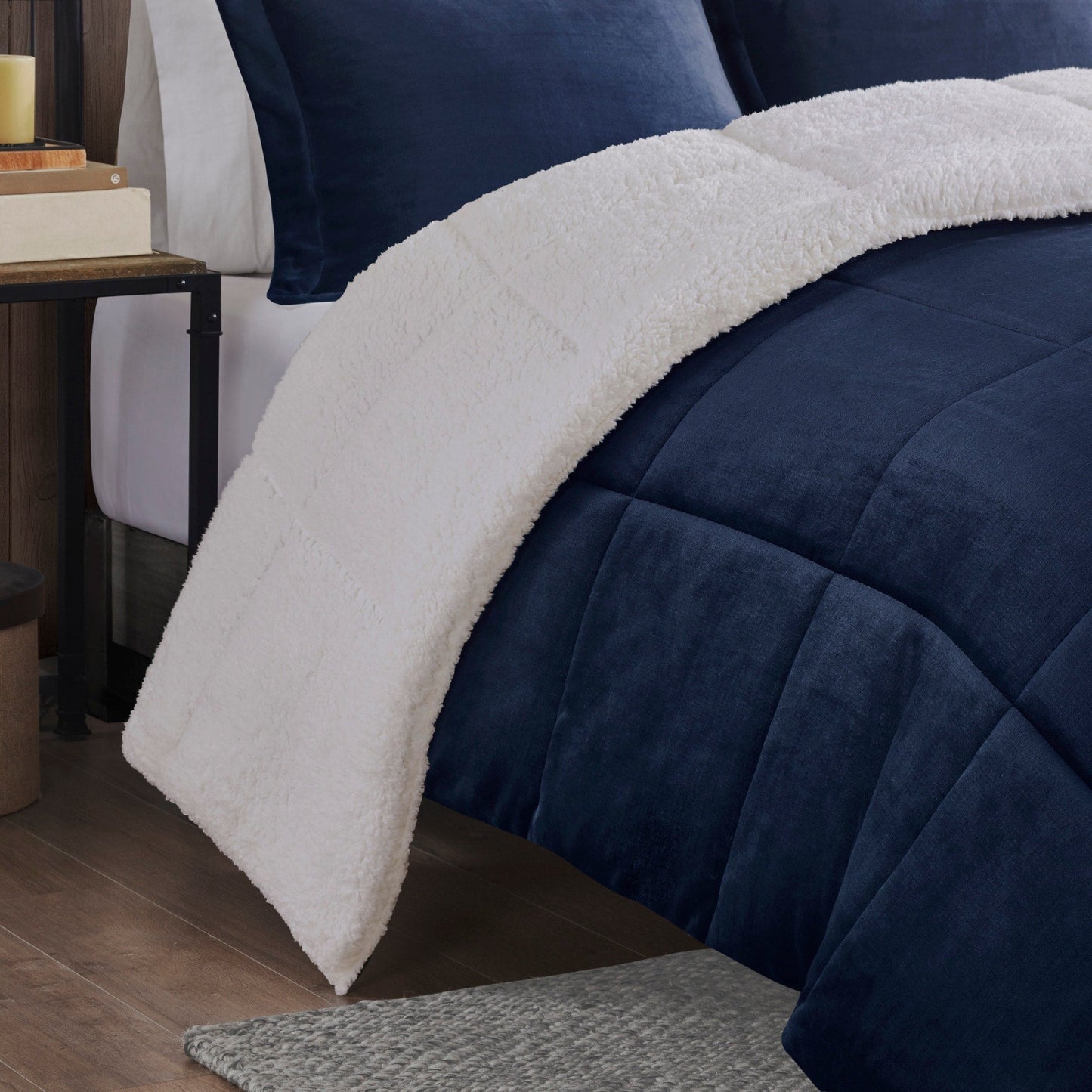 Parure de couette Woolrich Alton en duvet synthétique et sherpa