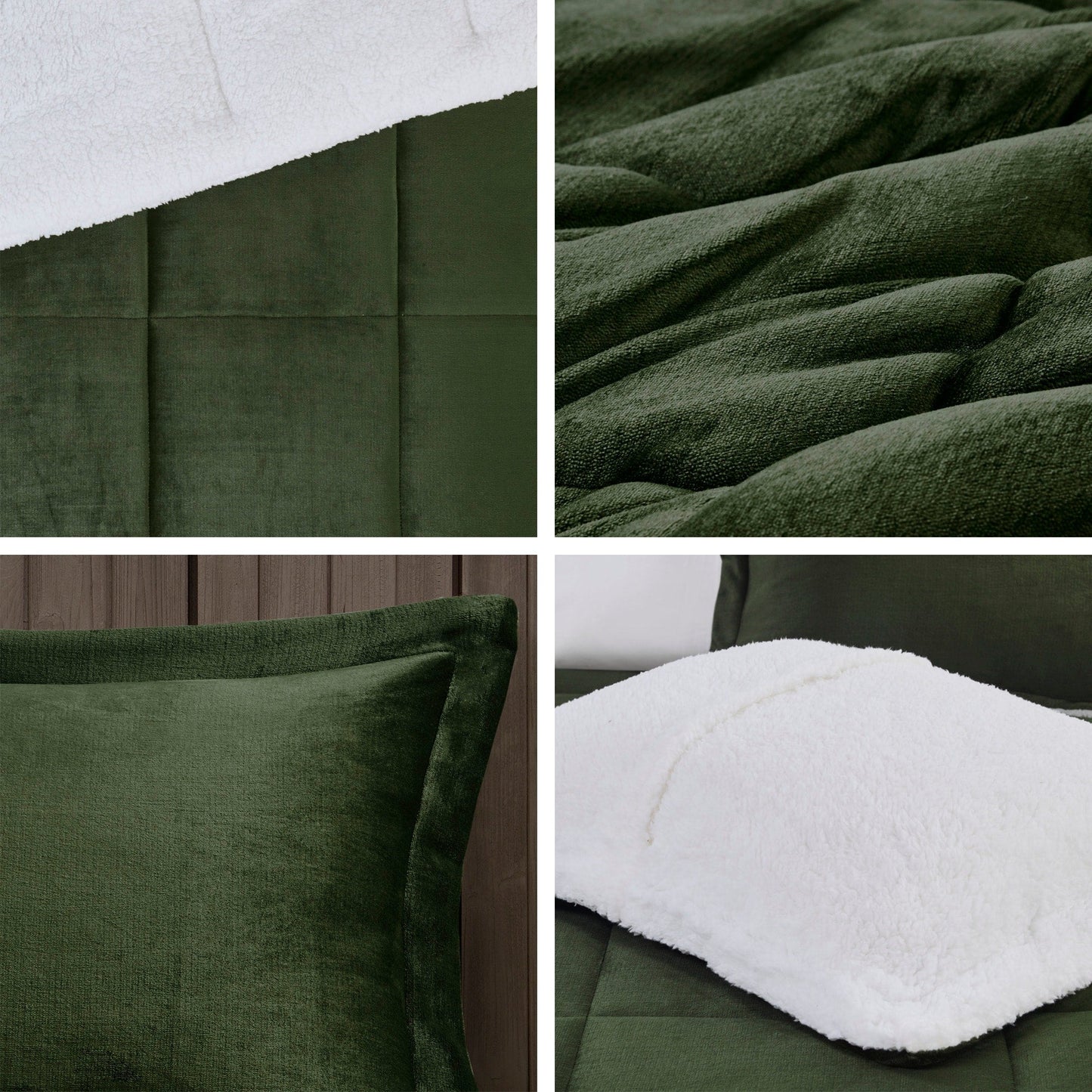 Parure de couette Woolrich Alton en duvet synthétique et sherpa