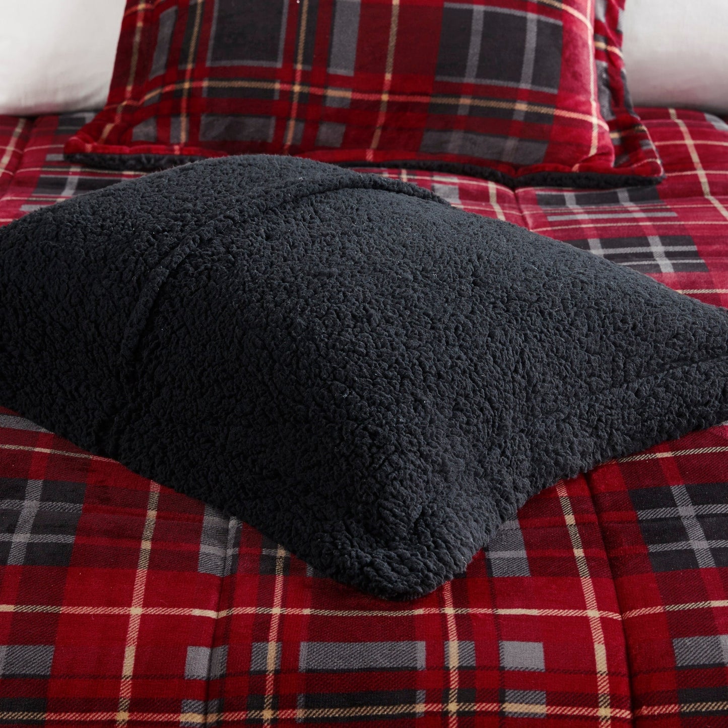 Parure de couette Woolrich Alton en duvet synthétique et sherpa