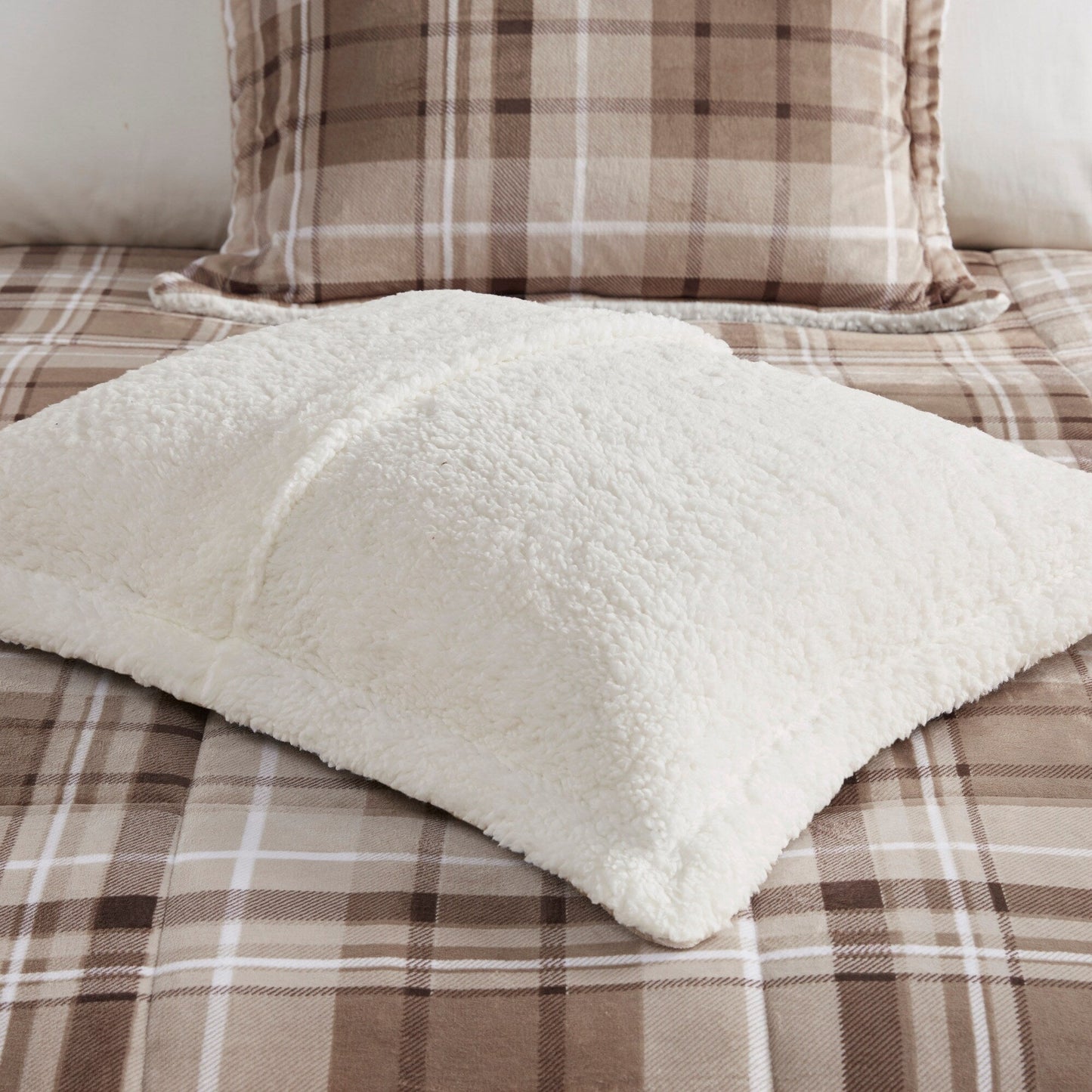 Parure de couette Woolrich Alton en duvet synthétique et sherpa
