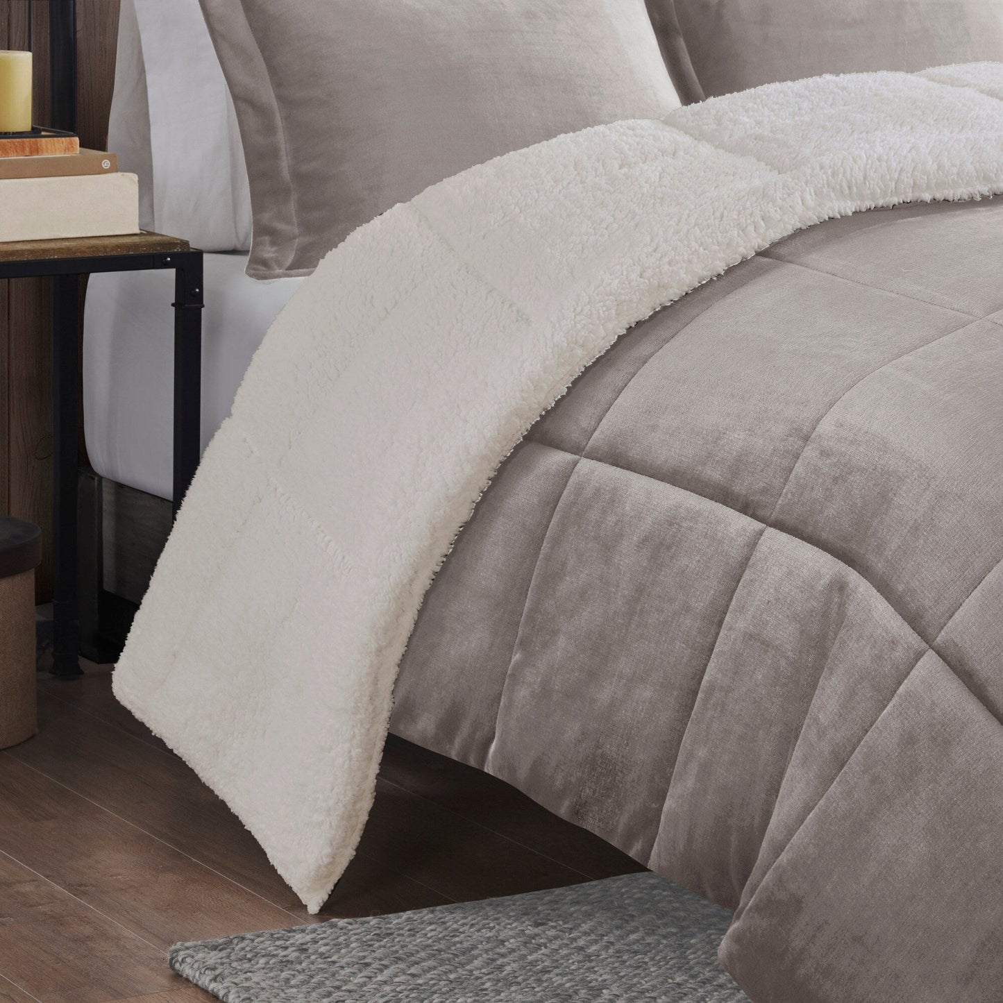 Parure de couette Woolrich Alton en duvet synthétique et sherpa