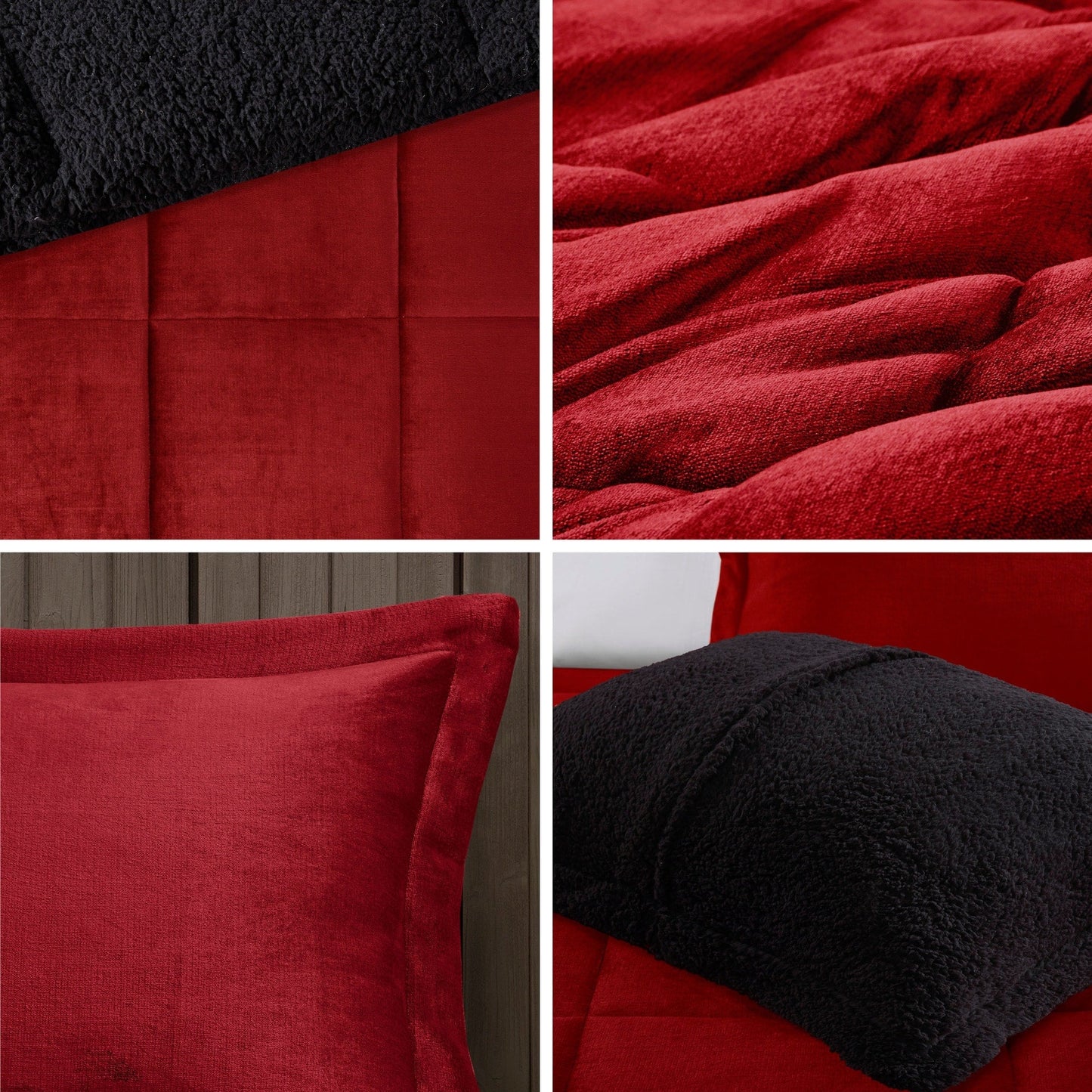 Parure de couette Woolrich Alton en duvet synthétique et sherpa
