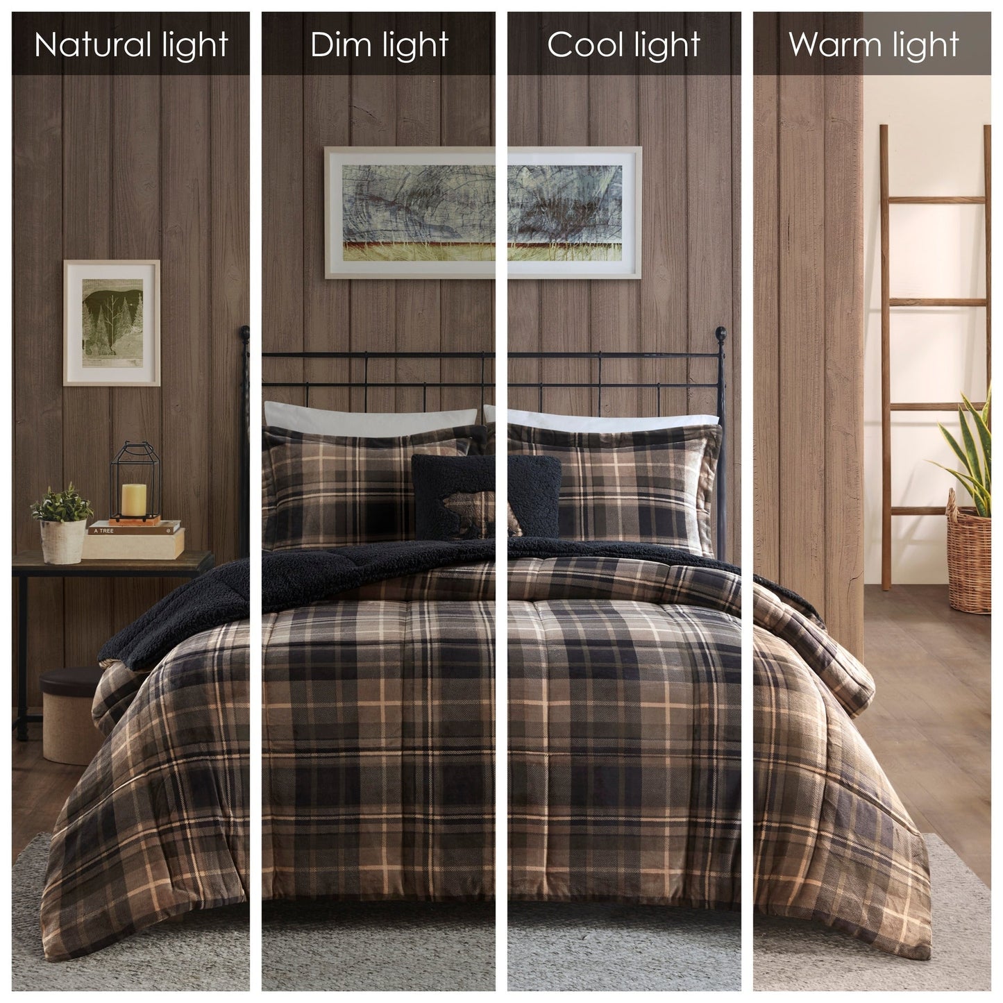 Parure de couette Woolrich Alton en duvet synthétique et sherpa