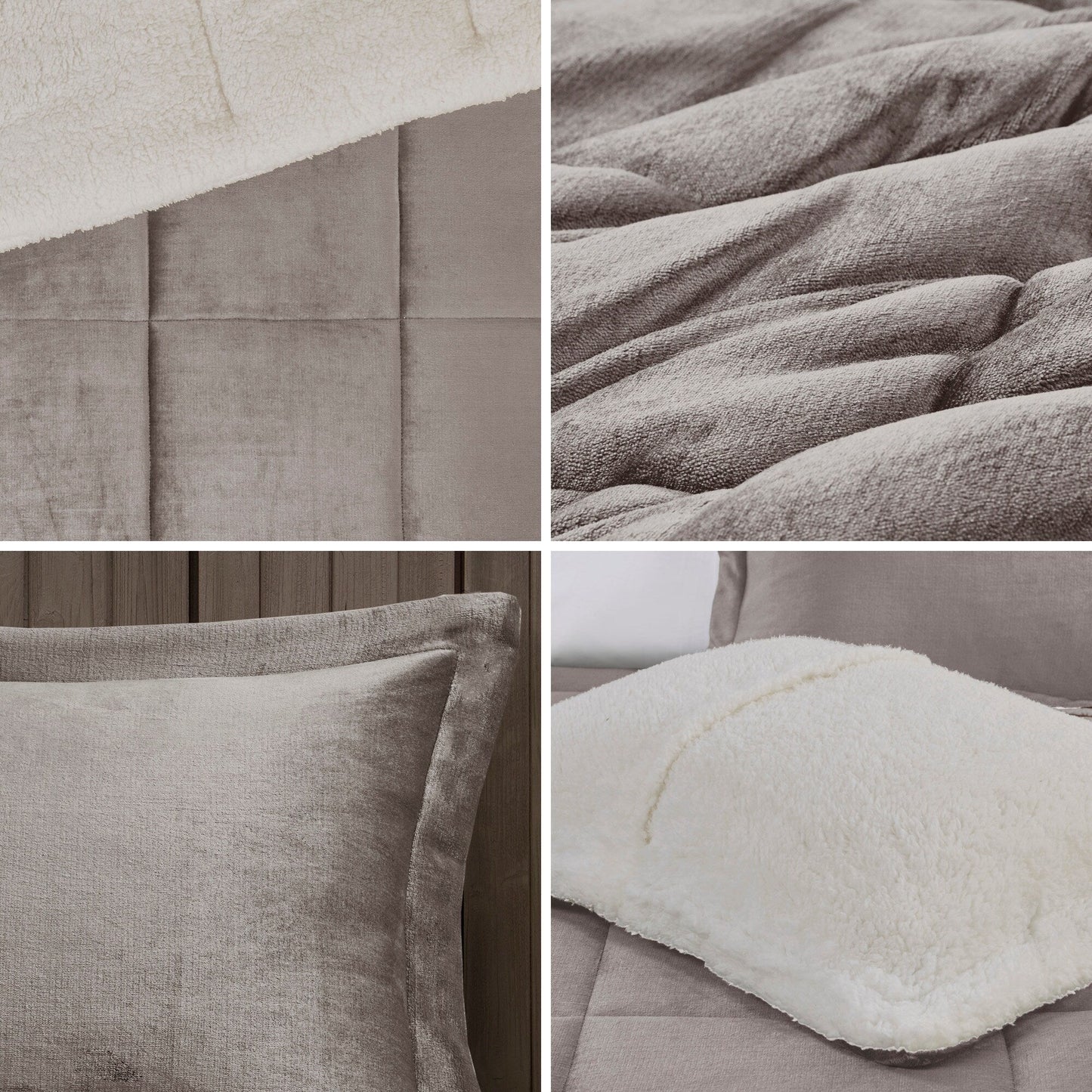 Parure de couette Woolrich Alton en duvet synthétique et sherpa