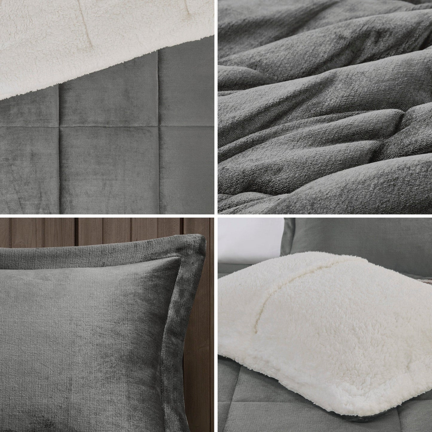 Parure de couette Woolrich Alton en duvet synthétique et sherpa