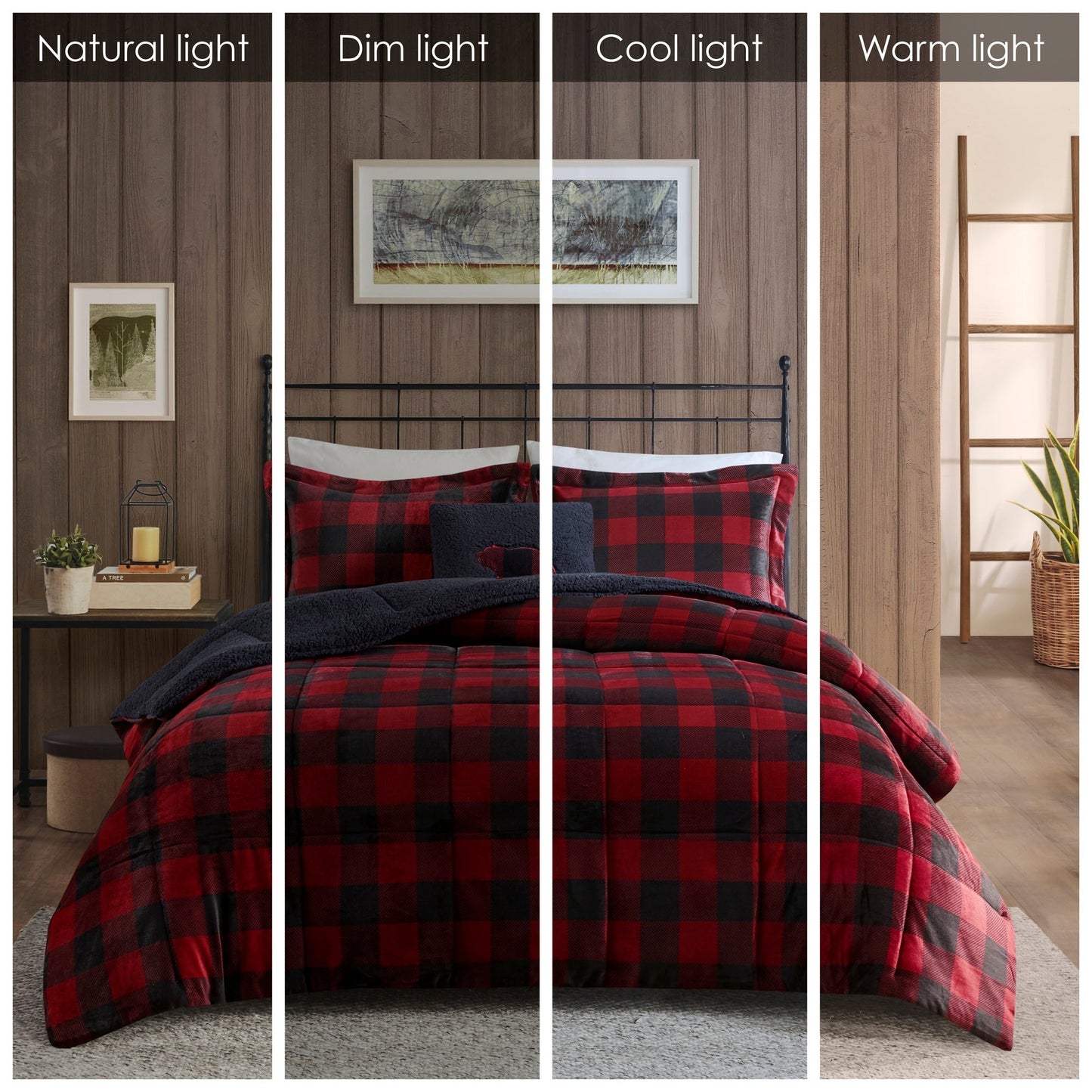 Parure de couette Woolrich Alton en duvet synthétique et sherpa