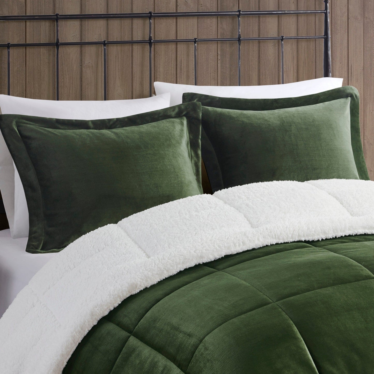 Parure de couette Woolrich Alton en duvet synthétique et sherpa