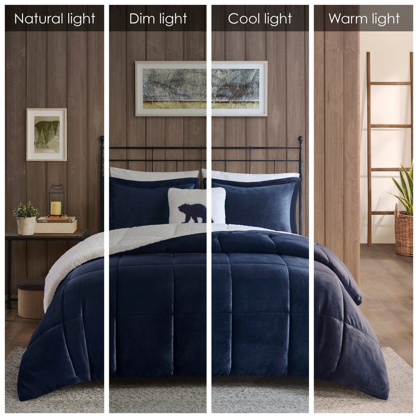 Parure de couette Woolrich Alton en duvet synthétique et sherpa