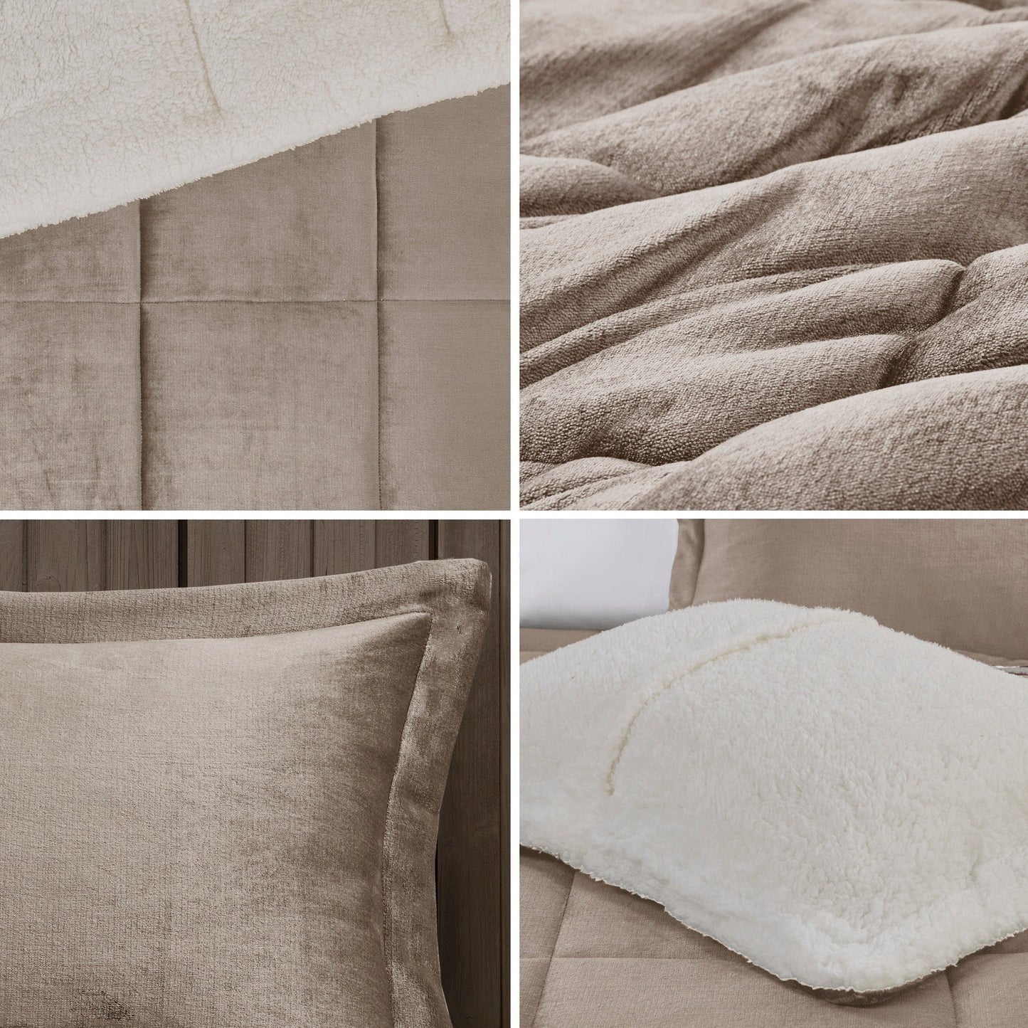 Parure de couette Woolrich Alton en duvet synthétique et sherpa