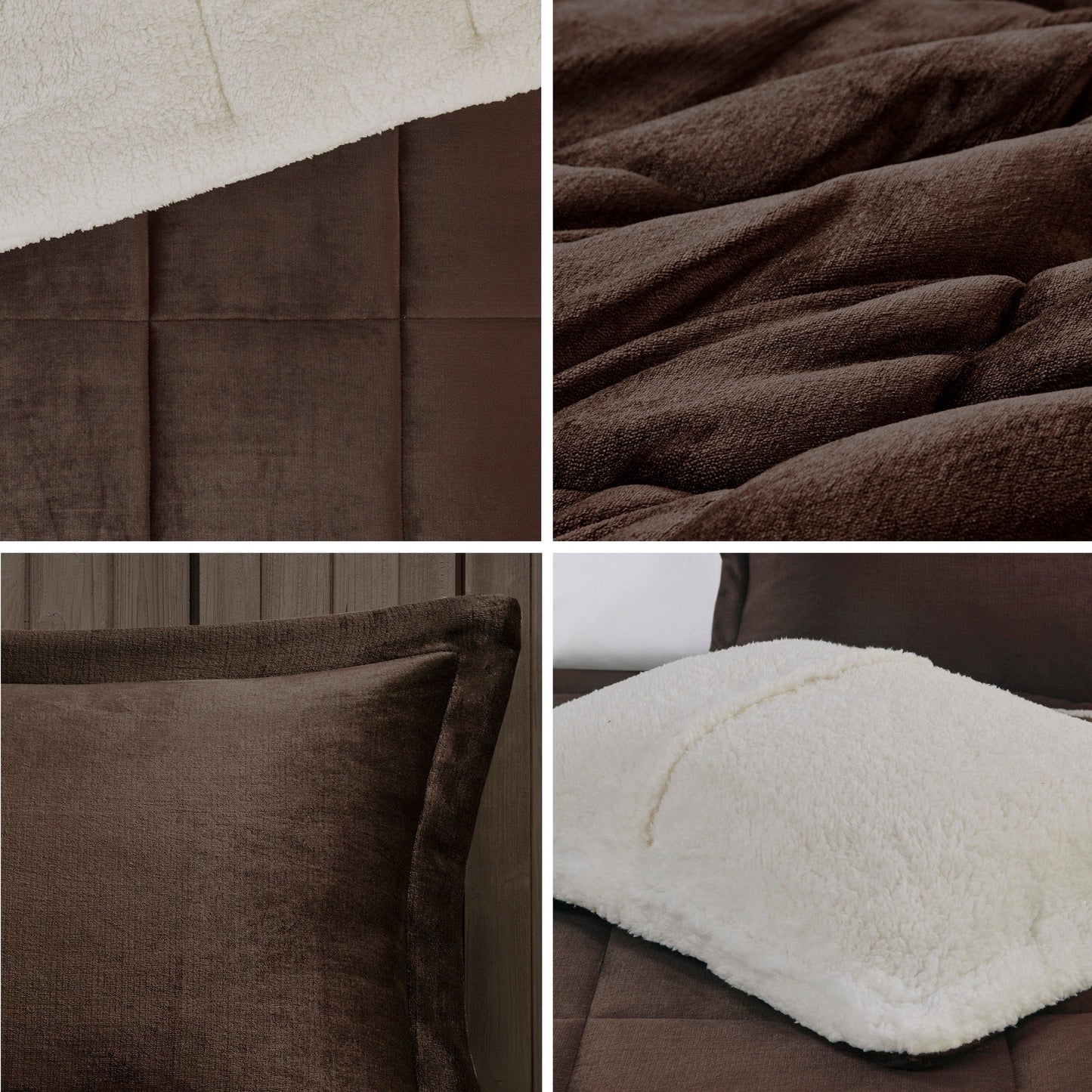 Parure de couette Woolrich Alton en duvet synthétique et sherpa