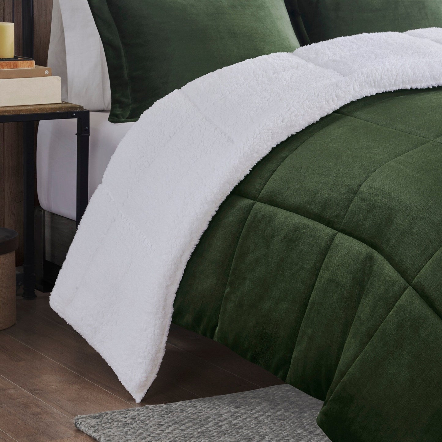 Parure de couette Woolrich Alton en duvet synthétique et sherpa