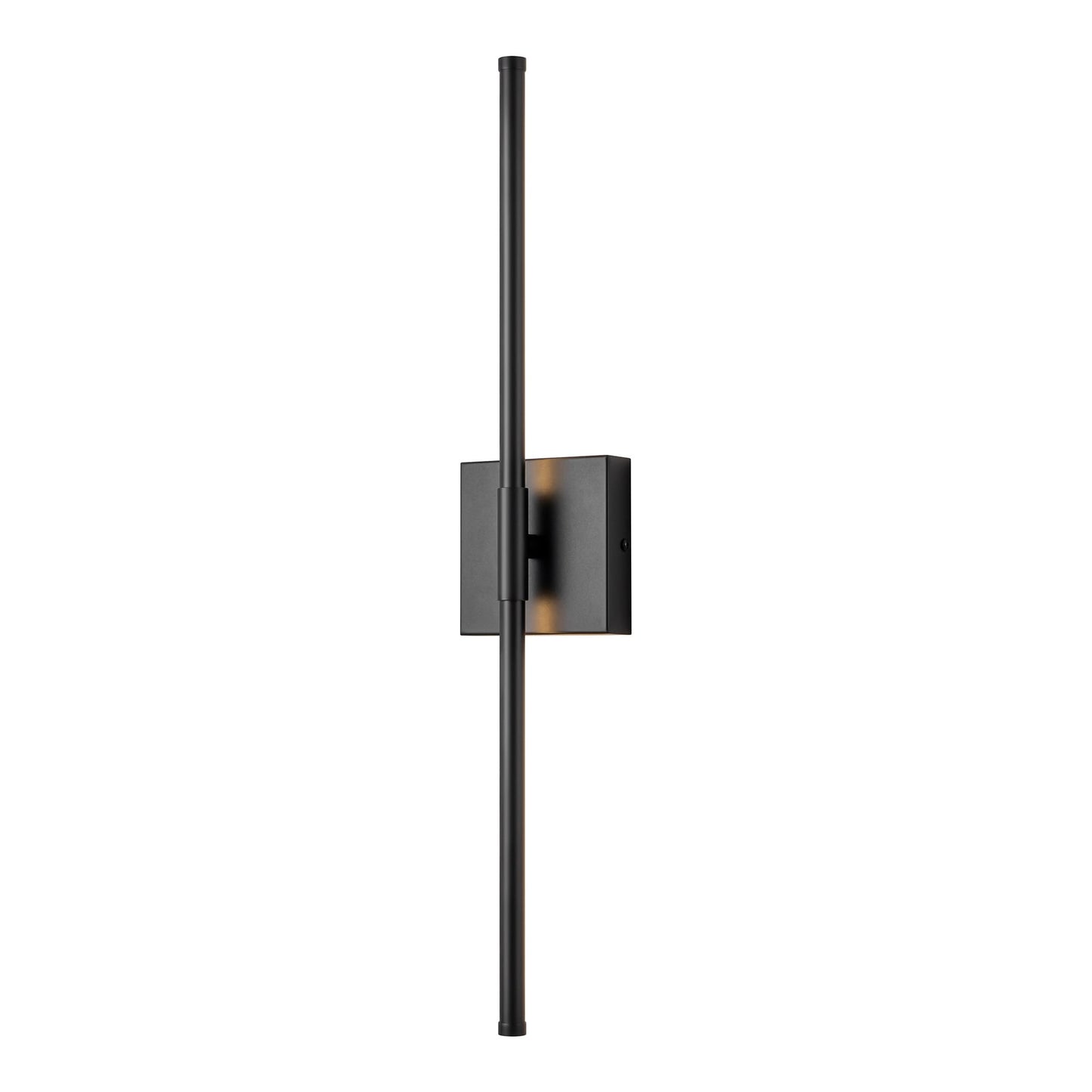 Applique murale linéaire moderne à 1 ampoule, noire, dorée et nickel, à LED, à intensité variable, pour salle de bain