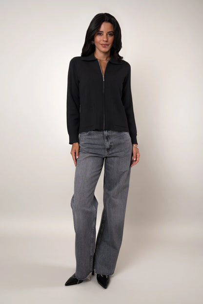 The Zip Collar Cardigan