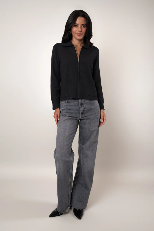 The Zip Collar Cardigan