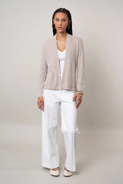 The Waffle Stitch Open Cardigan