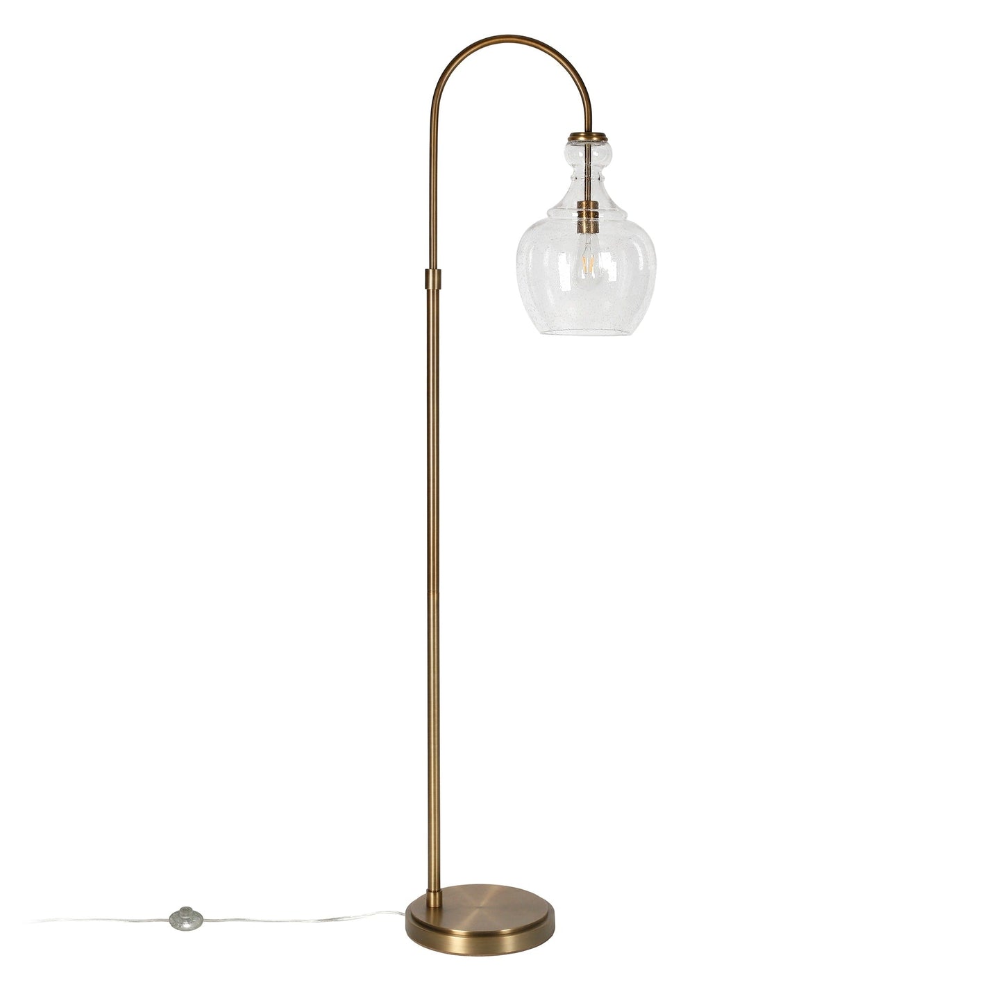 Lampadaire Verona Arc avec abat-jour en verre