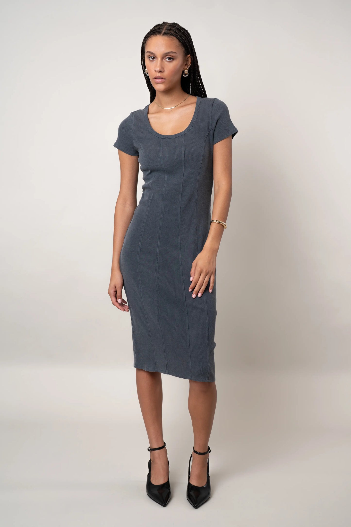 The Seam-Detail Knit Dress