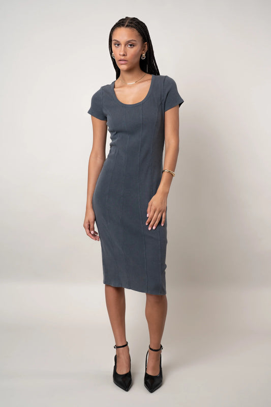 The Seam-Detail Knit Dress