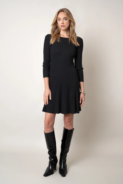 The Pleated Knit Dress