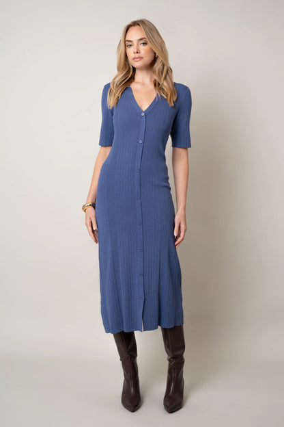 The Button-Front Polo Dress