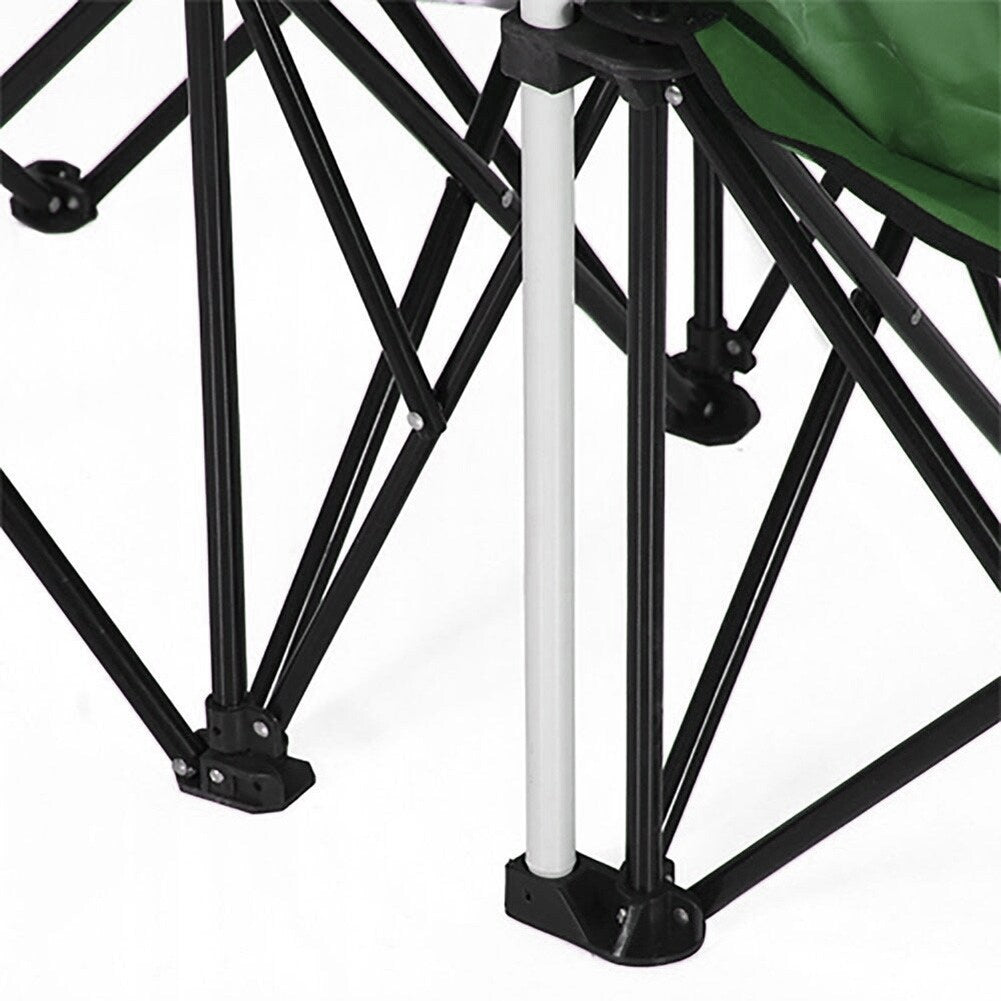 Chaise pliante double portable GoTeam avec parapluie amovible, sac isotherme et étui de transport