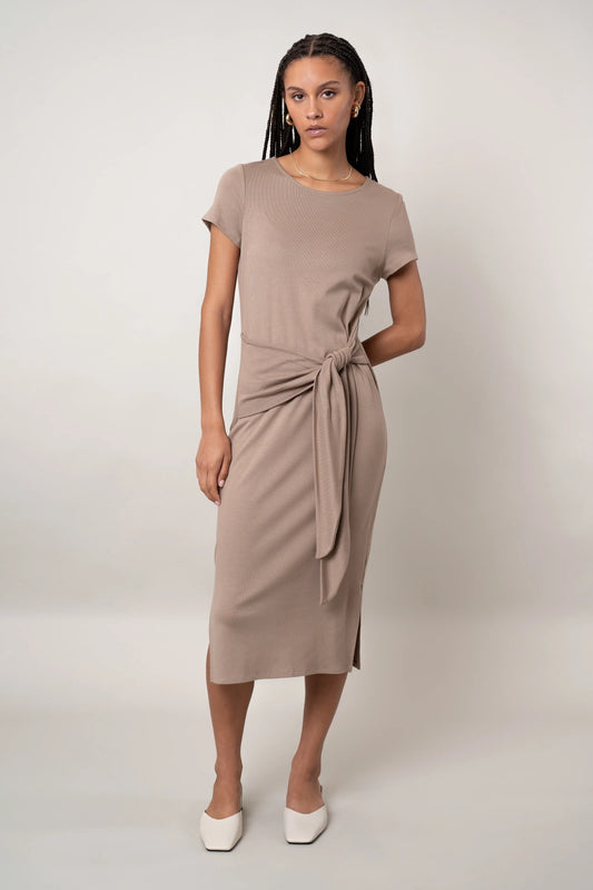 The Knotted Waist Midi Dress