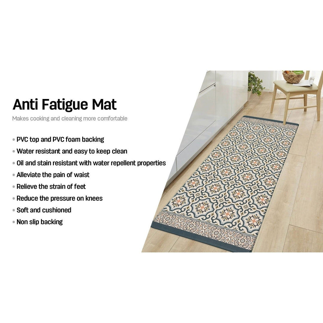 World Rug Gallery Kitchen Durable Anti Fatigue Standing Mat
