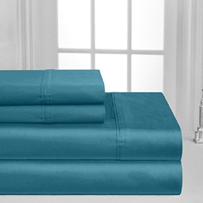 Ensemble de draps à poches profondes en coton riche 1000 fils