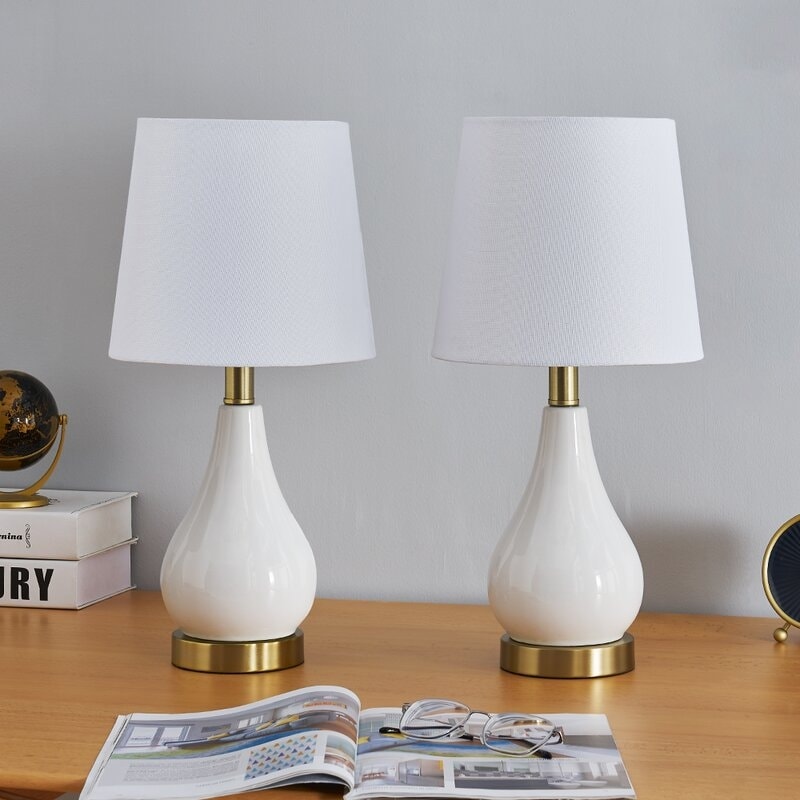 Ensemble de lampes de table 17,5 avec USB (lot de 2)