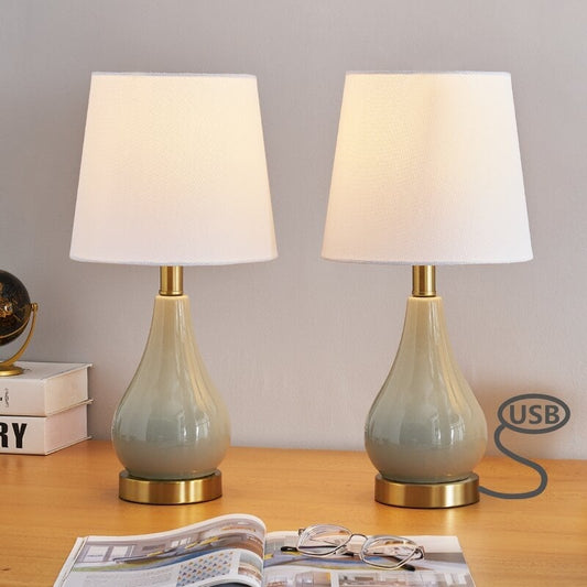 Ensemble de lampes de table 17,5 avec USB (lot de 2)