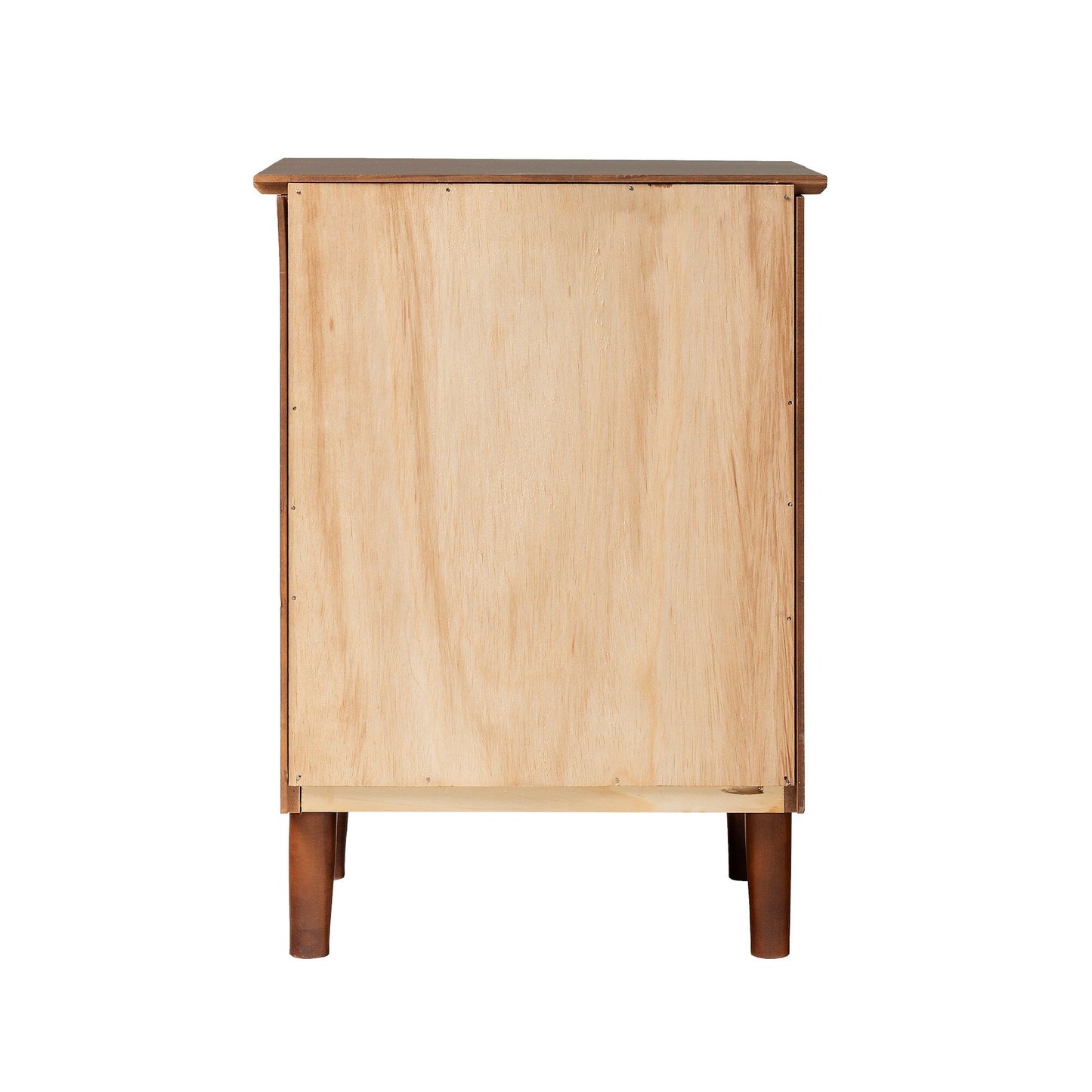 Table de chevet Walker Edison Bullrushes à 1 tiroir en bois massif (lot de 2)